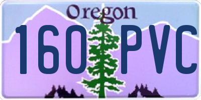 OR license plate 160PVC