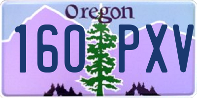 OR license plate 160PXV