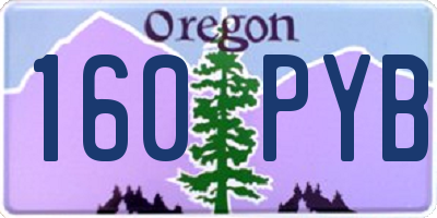 OR license plate 160PYB