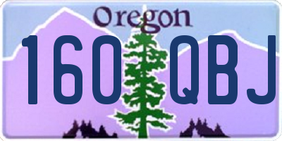 OR license plate 160QBJ