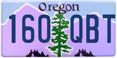 OR license plate 160QBT