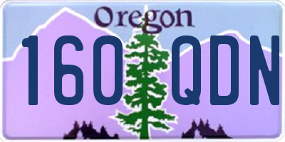 OR license plate 160QDN