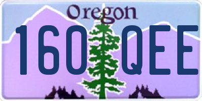 OR license plate 160QEE