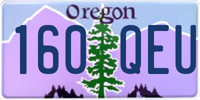 OR license plate 160QEU