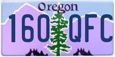 OR license plate 160QFC
