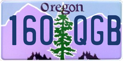 OR license plate 160QGB