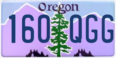 OR license plate 160QGG