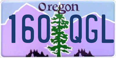 OR license plate 160QGL