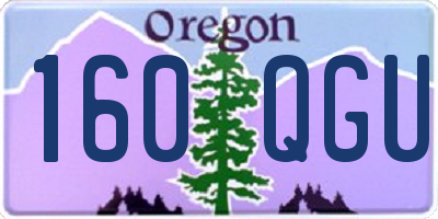 OR license plate 160QGU