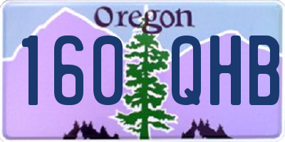 OR license plate 160QHB