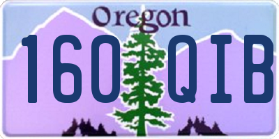 OR license plate 160QIB