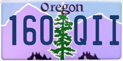 OR license plate 160QII