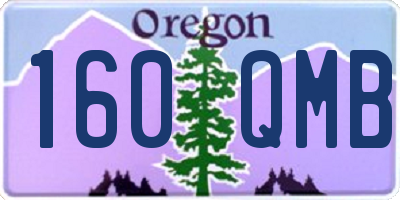 OR license plate 160QMB