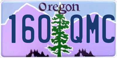 OR license plate 160QMC