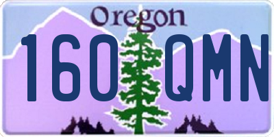 OR license plate 160QMN