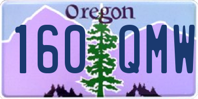 OR license plate 160QMW
