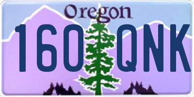 OR license plate 160QNK