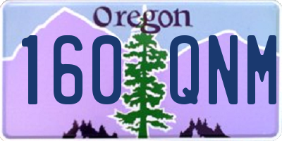 OR license plate 160QNM