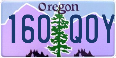 OR license plate 160QOY