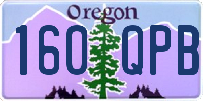 OR license plate 160QPB