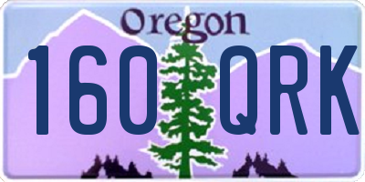 OR license plate 160QRK