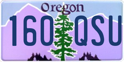 OR license plate 160QSU