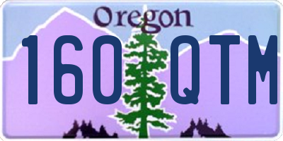 OR license plate 160QTM