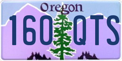 OR license plate 160QTS