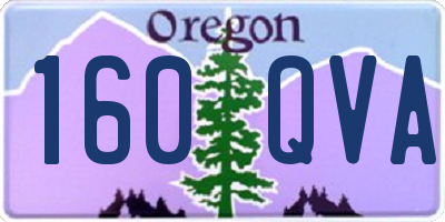 OR license plate 160QVA