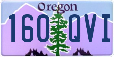 OR license plate 160QVI