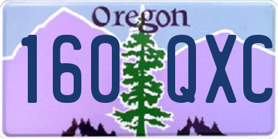 OR license plate 160QXC