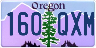 OR license plate 160QXM