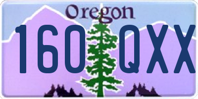 OR license plate 160QXX