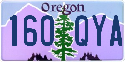 OR license plate 160QYA