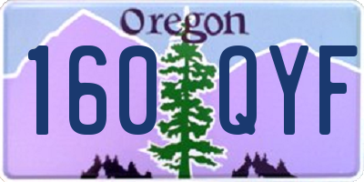 OR license plate 160QYF