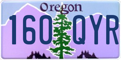 OR license plate 160QYR