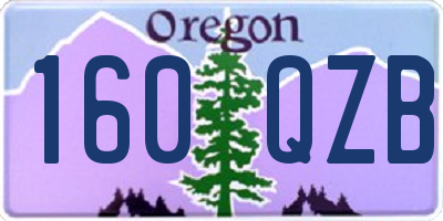 OR license plate 160QZB
