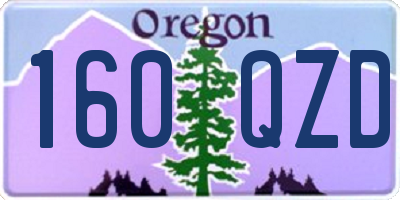 OR license plate 160QZD