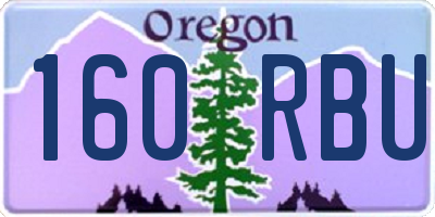 OR license plate 160RBU