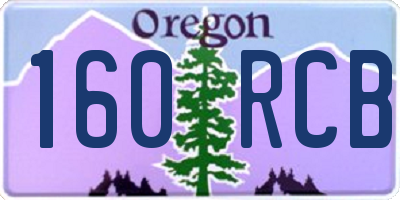 OR license plate 160RCB