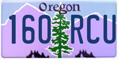 OR license plate 160RCU