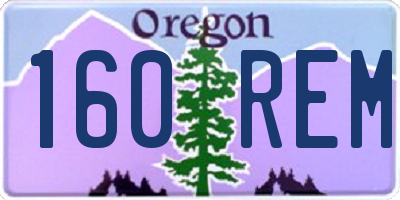 OR license plate 160REM