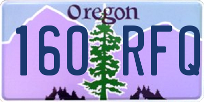 OR license plate 160RFQ