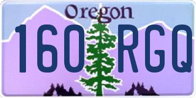 OR license plate 160RGQ