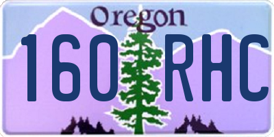 OR license plate 160RHC