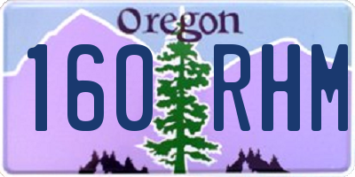 OR license plate 160RHM