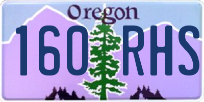 OR license plate 160RHS