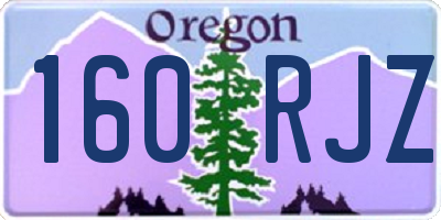 OR license plate 160RJZ