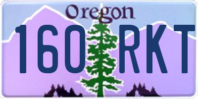 OR license plate 160RKT