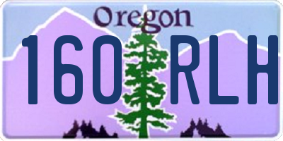 OR license plate 160RLH